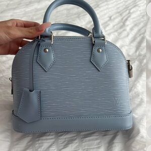Louis Vuitton Alma BB Baby Blue Epi leather